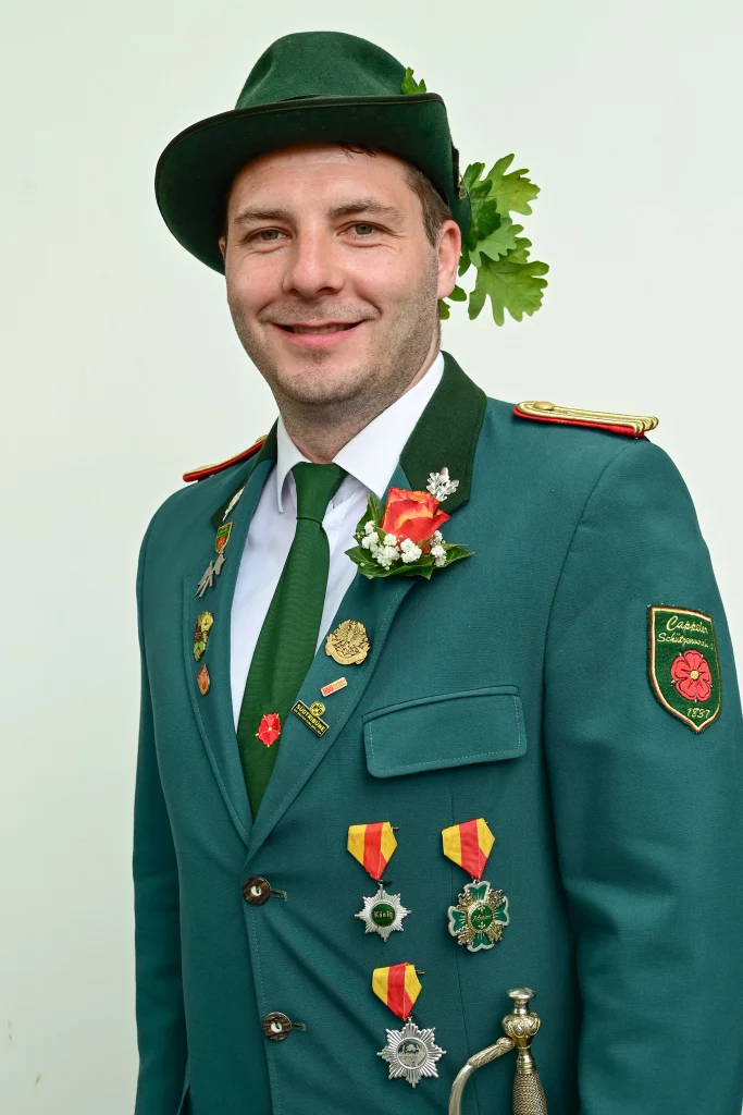 Fahnenoffizier der 3. Kompanie des Cappeler Schützenvereins