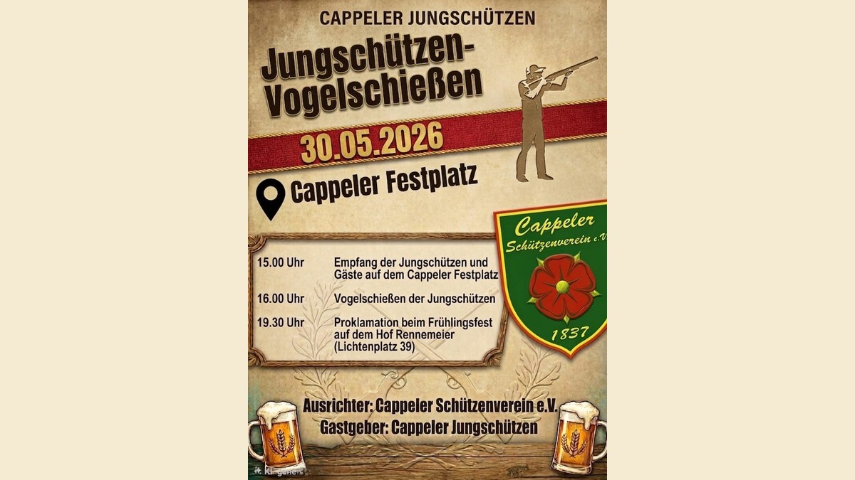 Jungschützen-Vogelschießen 2026 in Cappel: Wer wird der neue Jungschützenkönig?